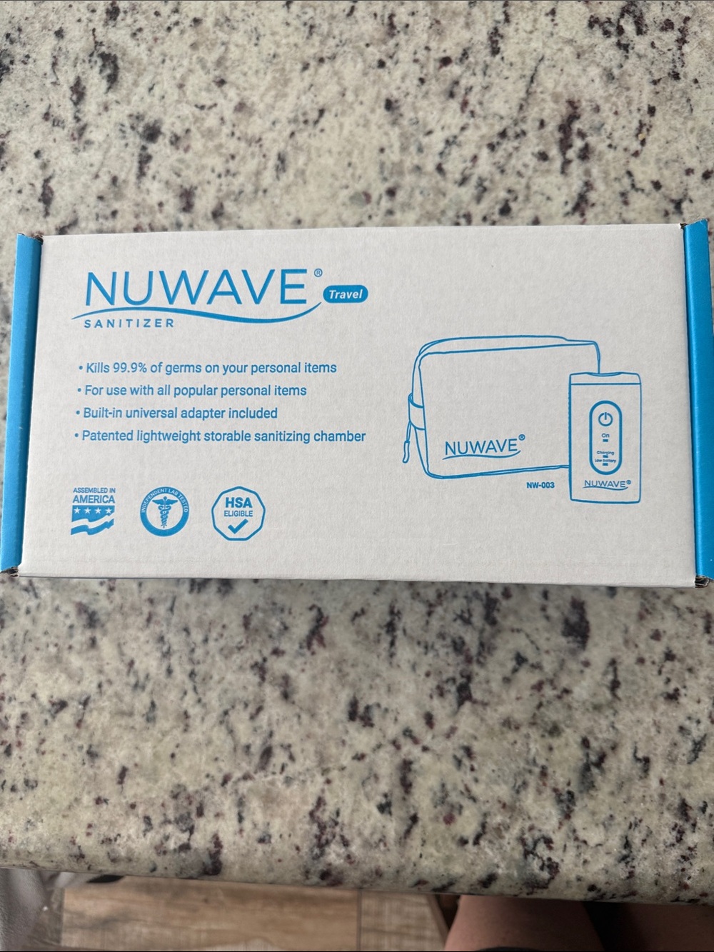 NUWAVE Travel Sanitizer for personal items- New